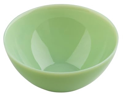 TableCraft 12220 Jadeite Glass Collection Round Single Serve Bowl, 16 oz, Vintage-Style Milk Green Glass, Classic Design, Dishwasher & Microwave Safe, 5.75” x 5.75” x 2.5” – Tabletop Serveware