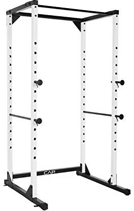 CAP Barbell Full Cage Power Rack, 7-Foot, White