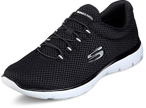 Skechers dam Summits 12985 Sneakers, Black Mesh/ White Trim, 39 EU