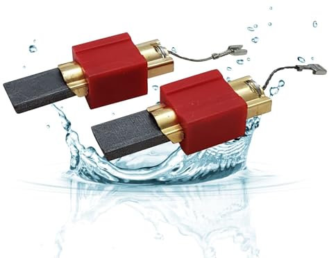 LICHTBLAU 2 Stück Motorkohlen mit Halter I Kohlebürsten für Miele Waschmaschine und Waschtrockner 4297410 4297411 4297412 4297413 4297414 z.B. W800er Serie Miele Kohlen