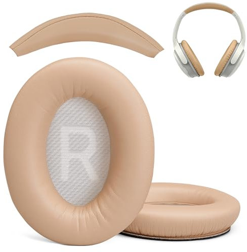 AHG Accessory House Global SoundLink AE2 Ear Pads and SoundLink AE2 Headband Cushion Compatible with Bose SoundLink Around-Ear 2 (AE2) Headphones (Beige). Seamless DIY Fit | Extra thick | 3D Printed