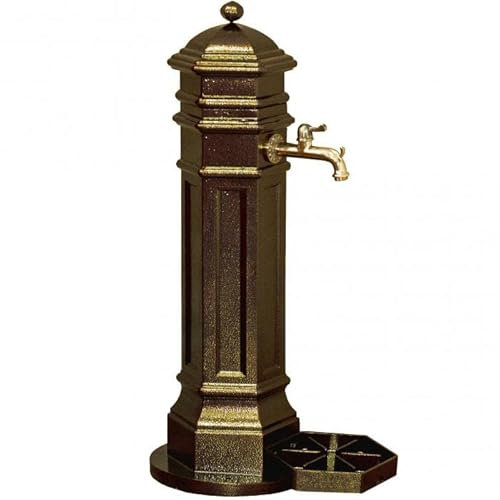 MetallWeb® Gartenbrunnen, Standbrunnen PISA, in unterschiedlichen Farben (Hammerschlag Gold)