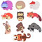 MUSEDAY 10 Pièces Aimants de Réfrigérateur Magnet Frigo Enfant 3D Dessin Animé Aimants de Réfrigérateur Beaux Animaux Mignons Aimants pour Réfrigérateur Adapté Cuisine Bureau Classe