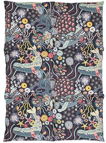 Kirschkernkissen groß 6-Kammer 40x30cm - Bio-Stoff Unter Wasser - Wärmekissen Körnerkissen