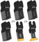 Meff-Mluk 50PCS Oscillating Tool Blades, Professional Universal Titanium Multitool Blades for Wood Plastics Metal Cutting, Quick Release Multi Tool Blade Kits Fit DeWalt Makita Dremel and More