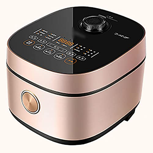 YOtat Cuociriso E Vaporiera 4L 6 Strati Maifan Mason Silver Gathering Kettle Fodera Antiaderente per Dormitorio Familiare per 1~8 Persone Cuociriso