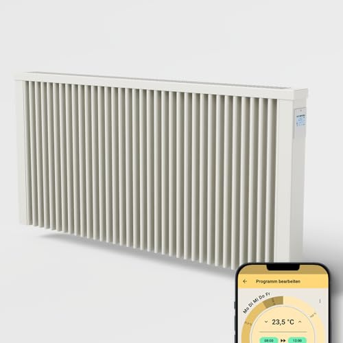 AeroFlow Elektroheizung mit Schamotte Speicherkern FlexiSmart Pro WLAN Fähig App Steuerung (MAXI 2450)