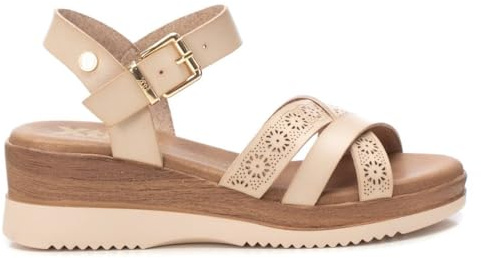 XTI - Sandalia Mujer Hielo - Calzado Cómodo y Versátil - Moda casual - Modelo 14385105 (Talla 38)