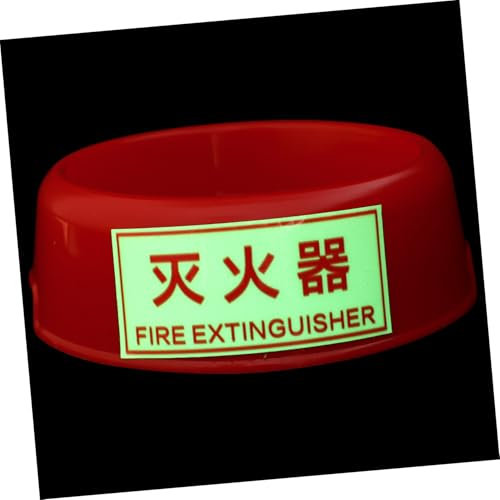 BUGUUYO Supporto Estintore da Pavimento Rosso in Plastico, Design Riflettente, Facile Identificazione al Buio e Stabilità per Maggiore Sicurezza
