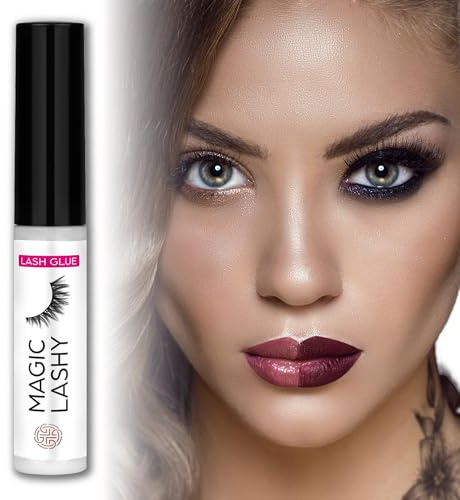 Wimpernkleber transparent – hautfreundlich, latexfrei & hypoallergen – für empfindliche Augen & Bandwimpern – 24 h Halt, wasserfest & schnell trocknend – sanft & sicher für die tägliche Anwendung