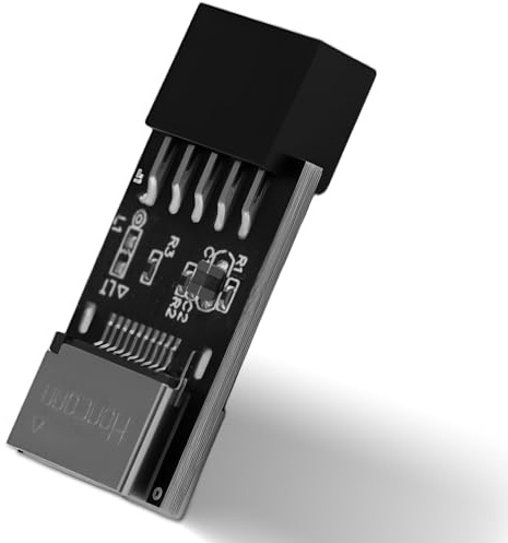 JiaHeHe - Adaptador USB 2.0 de 9 pines a USB 3.1/3.2 Tipo-C 20 pines A-Key para placa base, conector interno USB tipo C panel frontal para PC, extensión puertos USB tipo E