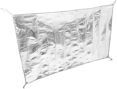 Hohopeti Colchoneta Aislante para Camping y Térmica de Aluminio Doble Cara Tamaño 125X200 CM Manta Portátil para Picnic Esterilla para Tienda de Campaña y Actividades al Aire Libre