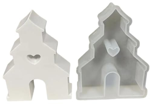 Moule en silicone facile à utiliser pour faire des décorations de table en forme de tour personnalisées, ornement artistique unique pour les amateurs d'artisanat en silicone personnalisé