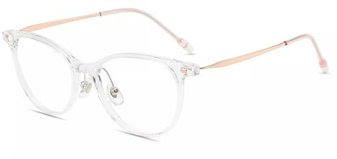 Firmoo Blaulichtfilter Brille Damen Cat-Eye-Rahmen Blaulicht und UV-Blocker, Antireflex, Antistatisch Computerbrille ohne Sehstärke, TR90 leichter Rahmen