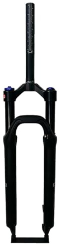 LHHL MTB Air Forcella Sospensione 29in Lega Magnesio Forcella Bicicletta Freno A Disco Forcella Bici 1-1/8 HL Viaggio 100mm QR(Black)