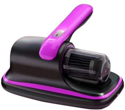 hxoity Handheld Mattress Vacuum Cleaner With UV Sterilization & 8000PA Suction Double Tapping Deep Cleaning Bed Vacuum For Dust Mite Removal, Allergen And Pet Hair Cleaning