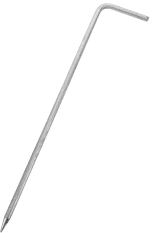 ARTIBETTER Tige de Mise la Terre en Acier Inoxydable Argenté Conductivité Rapide et Installation Facile pour Protection Électrique Extérieure et Antennes
