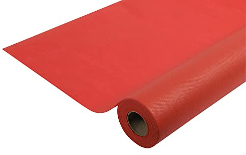 Pro Nappe - Cod. R785009I - Tovaglia monouso in tessuto non tessuto Spunbond - Rotolo 1,20 x 50 Mt - Materiale antistrappo, idrorepellente e facile da pulire - Rosso