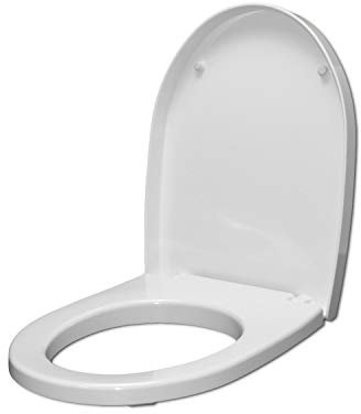 WC-Sitzbezug für ESEDRA BULL wie original Thermo-Weißer Reißverschluss normal oder verlangsamt Softclose - Reißverschluss/Verschluss: Verlangsamt (Soft Close)