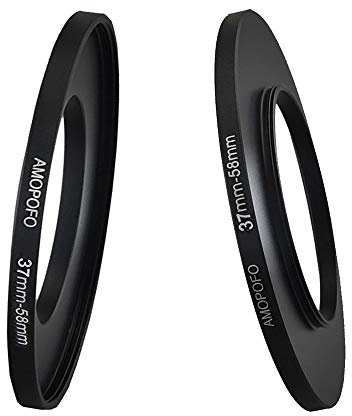 37mm to 58mm Step Up Ring Filter Adapter for canon Nik NEX M4/3 UV,ND,CPL, 37-58mm Step Up Ring Adapter