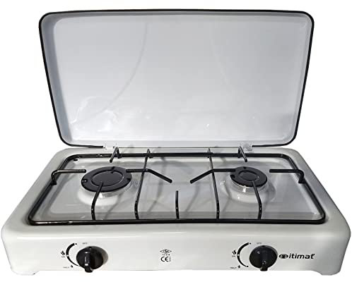 1PEZZO FORNELLO A GAS 2 FUOCHI CON COPERCHIO