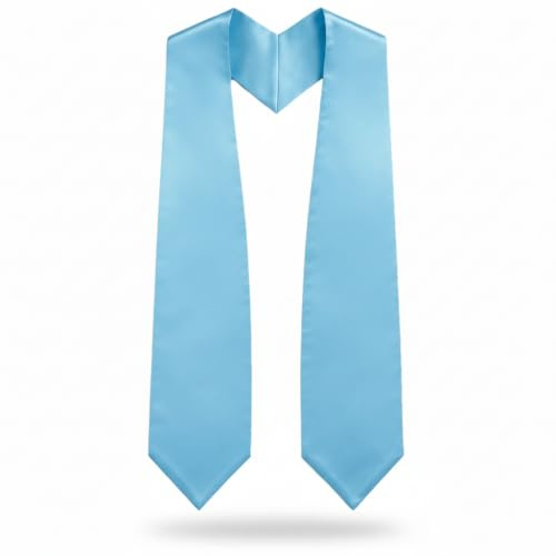 CLERKMANS Unisex Adult 62 Long Plain Graduation Stole Sash