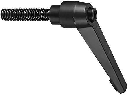 CoCud Klemmhebel Griffe M12 x 50mm Stecker Gewinde Einstellbar Schwarz | 1Stk, Schnellspanner Verriegelung Drehend Bolzen Knöpfe, Für Drehmaschinen