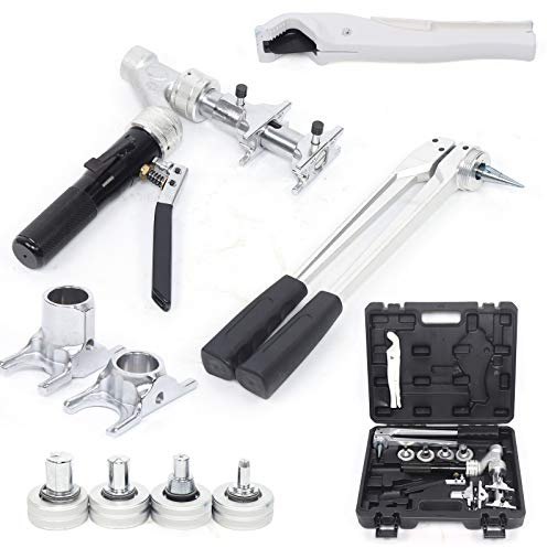 SchiebehüLsenwerkzeug Presszange Presswerkzeug Plumbing Tools Aluminium Hydraulische Aufweitzange Rohrschneider Aluminum SchiebehüLsen Manuell Verbundrohr Set FüR REHAU HIS 311 16-32Mm