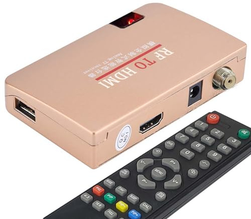 RF Demodulator Coax to HDMI UHF Modulator VHF Adapter Coaxial Converter for JVC Videodisc Betamax VCRs VHS Camcorder Video CD Player Magnavox Odyssey Atari 2600 to HDTV HD Digital Projector Monitor TV