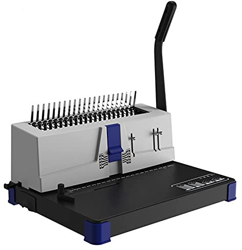 Generic Bürozubehör, Bindemaschine, manueller Kammbinder, 22 Löcher, 220 Blatt Bindekapazität, A4, Lochung von 15 Blatt, perfekt für tägliche Bürodokumente