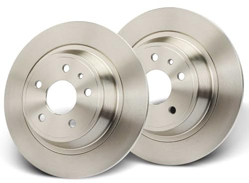 Frankberg Bremsscheibensatz inkl. 2x Bremsscheiben Hinten Voll Ø302mm Kompatibel mit Mondeo V Turnier CF Mondeo V Schrägheck CE Mondeo V Stufenheck Replace# 5202204