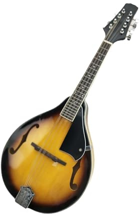 Erwachsene Mandoline-Instrument Tibetischen Ethnischen Instrument Mandoline Sonnenuntergang Farbe Schwarz Acht String Mandoline Instrument(Multi)