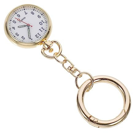 LIFKOME Quarzuhr Taschenuhr Mit Karabiner Für Krankenschwestern Und Ärzte Tragbar Und Langlebig Großes Zifferblatt Für Einfachen Zeitabgleich