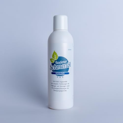 Badener Schmerzöl kühlend |, 200ml | schmerzlindernd | Durchblutungsförderung von Muskeln und Gelenken | zur Unterstützung bei Prellungen Abnützungserscheinungen und rheumatischen Schmerzen