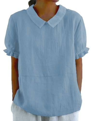 Blusa Donne Offerta Camicia Bianca Trasparente Blusa Grigia Donna Elegante Azzurro Nero T Shirts Morbida Maglietta Cotone Fiori T Shirts Oversize Palestra Giallo Maglia Magenta Da Lavoro Nera Rossa
