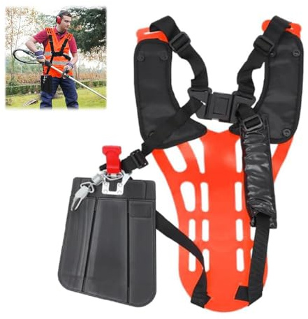 Arnes Desbrozadora,Arnés para Desbrozadora,Chaleco Desbrozadora Ajustable,Accesorios para Desbrozadora,Utiliza Material Plástico Blando para Aumentar la Comodidad en Los Hombros,Correas de Nylon