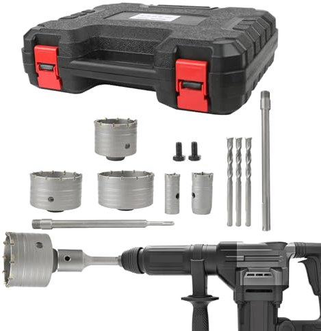 Kit Foratutto per Legno,Trapano a Corona Universale per Cemento | Perforazione Durevoli per Idraulici Condizionatori Manutenzione Casa