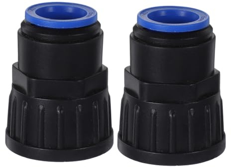iplusmile 2piezas Enchufe De Conexión Rápida para Manguera De Jardín Adaptador De Plástico para Irrigación De Flores y Plantas Incluye Conectores Rápidos Macho y Hembra