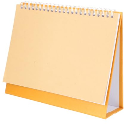 WEKADRIN Handgemalter DIY Tischkalender mit Blanko Blätter Stabiles Spiralbindung Design Kreativer Desktop Kalender für Persönliche Planung und Zeichnungen Robust und Vielseitig für Büro