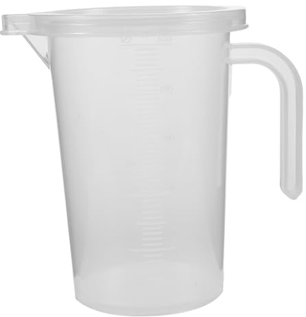 AUTSUPPL 6 Pezzi Bicchieri Graduati con Manico e Misurino in Plastica Trasparente per Liquidi Tazza da Cucina Ergonomica con Scala per Uso e Professionale