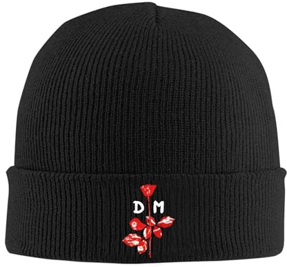 IUEYSHDGFSA De*pe*Che Beanie Mütze Herren Damen Mode Winter Warme Cap Unisex Wintermütze Strickmütze Weiche mit Bündchen Hüte Geschenk für männer Frauen