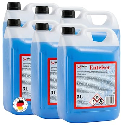 WWotan Solutions Wotan's 30L Scheibenenteiser - Enteiserspray Scheiben Enteiser Auto (6 x 5 L)