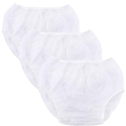 Vattentät blöjöverdrag for vuxna Tvättbar PE Återanvändbar inkontinens(White,Medium)