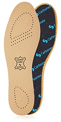 Kaps Semelles Intérieures pour Femmes & Hommes - Semelles Intérieures Invisibles Chaussures Cuir avec Technologie Pécari Carbonex Antibactérienne & Anti-Odeur (42 EUR)