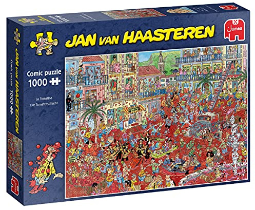 Jan Van Haasteren, La Tomatina, Puzzle 1000 Teile Erwachsene