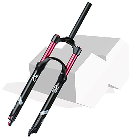 SJHFG 140mm Federweg Magnesiumlegierung Fahrrad Federung Vorne Gabel,26/27,5/29 Zoll MTB Luft-Federgabel Rebound Adjust (Color : Straight Manual Lock, Size : 29inch)