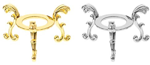 BESPORTBLE Metall Kristallkugel Ständer Glaskugel Halter: 2 Stücke Fotokugel Basis Kugelständer Kugel Display Rack Ballständer für Feng Shui Deko Meditation Wohnzimmer Weihnachten Tischdeko Büro