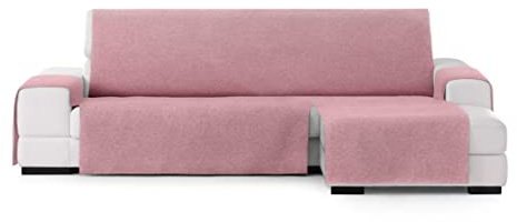Eysa Valkiria sofabezug chaiselongue 240 cm rechts frontalsicht, Farbe 02, Rosa 2
