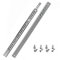 Helpmate Groove Drawer Runners 17 mm Length 310 mm 1 Pair Set of 2 Ball Extension Drawer Runners Rail System Drawer Guide Partial Extension Steel Galvanised Silver Includes Mounting Material