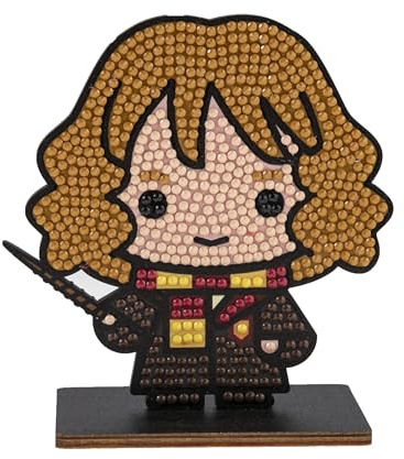 Crystal Art - Kit Figurine à Diamanter - Activité Manuelle de Création et Ludique - Adulte et Enfant - Décoration Scintillante aux Couleurs Assorties - Harry Potter - Hermione Granger